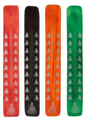 Image de Porte-bâtonnets d'encens Buddha - assortiment de couleurs
