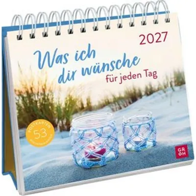 Produktbild von Postkartenkalender 2027: Was ich dir wünsche für jeden Tag