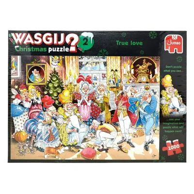 Produktbild von Jumbo 82046 Wasgij Christmas 2, Puzzle, 1000 Teile Puzzle