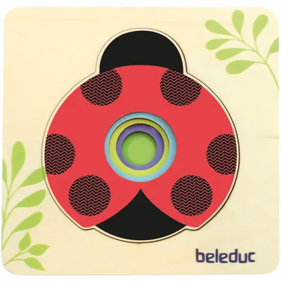 Produktbild von Beleduc Holzpuzzle Marienkäfer Lernspielzeug für Kinder
