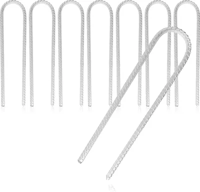 Produktbild von COM-FOUR® 8x XL Bodenanker aus massivem Stahl, U-Form 30 cm, Ø 1 cm