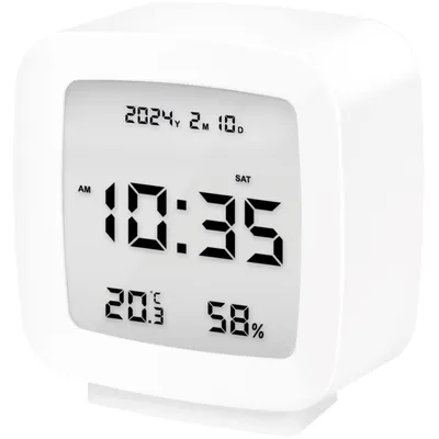 Image de Réveil numérique avec date, température, humidité