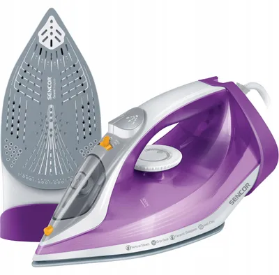 Obrázok produktu pre SENCOR SSI 5800VT, parný žehlič, 2400 W, keramická žehliaca plocha, objem 260 ml, automatické vypnutie, funkcia zabraňujúca odkvapkávaniu