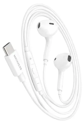 Image de Mayaxess, écouteurs filaires USB-C avec micro pour Galaxy S23 Ultra, blanc