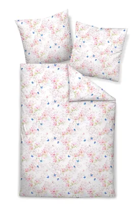 Produktbild von Janine Design Mako-Satin Bettwäsche-Garnitur MILANO 45041 Farbe korallrosé-01 Größe 135X200+80x80cm