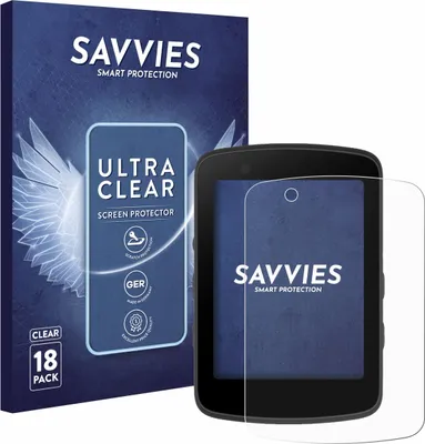Produktbild von 18x Für Bryton Rider 550 Schutzfolie Savvies Displayschutz Display Schutz Folie Klar Transparent