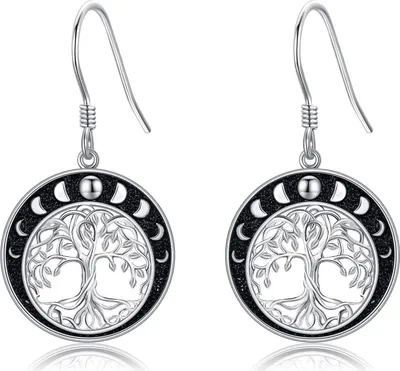 Produktbild von VONALA Lebensbaum Ohrringe aus Sterling Silber für Frauen