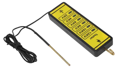 Obrázok produktu pre Prenosný tester napätia elektrického oplotenia, 12 kV, detektor porúch napätia elektrického oplotenia so 6 kontrolkami pre poľnohospodárske účely