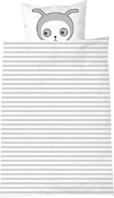 Produktbild von LuckyBoysunday Duvet Cover Nulle 140 x 100 cm weiß/grau