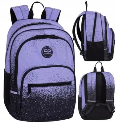 Produktbild von Coolpack Alfa Jugend 2-Kammer lila Dot Backpack