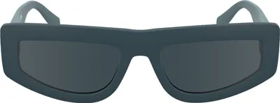 Immagine prodotto di Occhiali da sole da donna blu con montatura bio e lenti a goccia - larghezza 54 mm