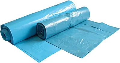 Image de Sacs poubelle HYGOSTAR, bleu, 160 litres, en LDPE, 60 my HYGOSTAR, dimensions : 1.100 x 900 mm, en film LDPE, - 1 pièce (32446)