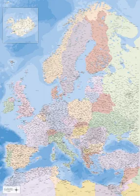 Produktbild von Landkarten  - Giant Poster - Europakarte
