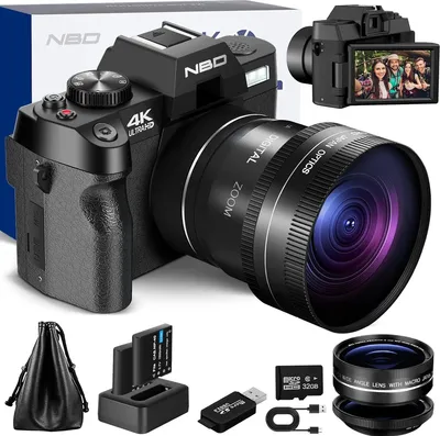 Produktbild von NBD 4K-Video, Kamera 48 MP, 16 fach Zoom, manuelle Fokussierung, Weitwinkel, lange Akkulaufzeit.