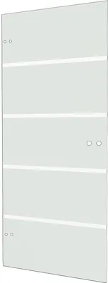 Produktbild von inova Glastürblatt 834 x 1972 mm, Blockstreifen, ESG, ohne Beschlag