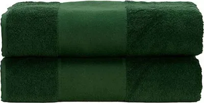 Immagine prodotto di A&R 701.50 | PrintMe Asciugamano da bagno / 70 x 140 cm - Colore: Verde scuro - Dimensioni: 70 x 140 cm