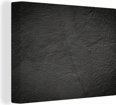 Zdjęcie produktu dla MuchoWow® - Obraz na płótnie - Betonowy nadruk - Industrialny - Czarny, fototapeta, dekoracja ścienna obrazy salon, 40x30cm