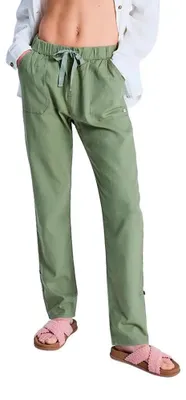 Immagine prodotto di Pantaloni cargo da donna Roxy On the Seashore, verde petrolio: taglia S