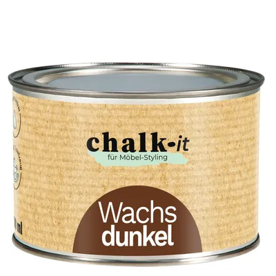 Produktbild von Möbelwachs 400ml Dunkel Möbelschutz Holzwachs Pflege Kreidefarbe Chalk-it
