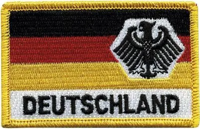 Produktbild von Aufnäher Aufbügler - Deutschland Fahne - 04393 - Gr. ca. 8 x 5 cm,