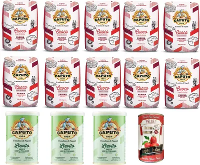 Produktbild von TESTPAKET Caputo Farina Cuoco (10 x 1kg) Pizzamehl - Lievito Secco (3 x 100g) Trockenhefe