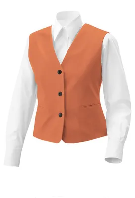 Produktbild von Damen Weste Gillette terracotta, 2XL : 2XL : terracotta : 65% Polyester 35% Baumwolle