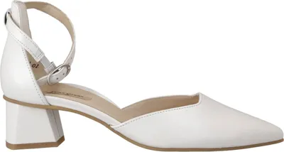 Produktbild von Paul Green Damen Riemchenpumps/ Brautschuhe Weiß Glattleder Größe: 38,5