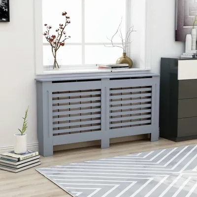 Produktbild von "2026 Promotion" Heizkörperverkleidung Anthrazit 152x19x81,5 cm MDF - Klima- & Heizgeräte Zubehör CC3100