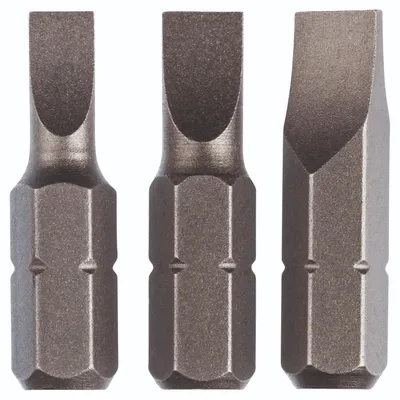 Produktbild von Bosch Schrauberbit-Set Standard für Längsschlitzschrauben (S), 3-tlg.