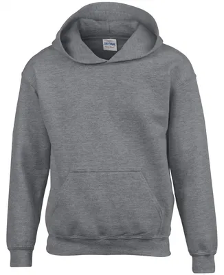 Produktbild von Gildan Kinder Sweatshirt mit Kapuze FK388 (S) (Graphit meliert)
