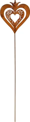 Produktbild von Rost Gartenstecker Herz 118 cm Edelrost Gartendeko Metall Dekoration Garten Stab