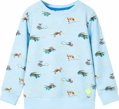 Produktbild von Kinder-Sweatshirt Hellblau Melange 104