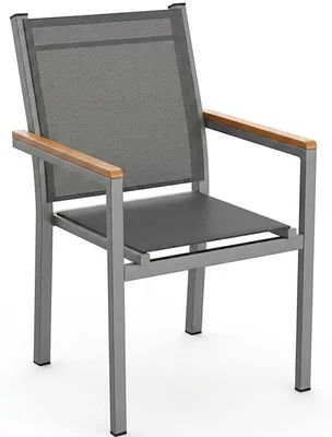 Obrázek produktu pro Zahradní židle CL03002-1, nosnost 150 kg, šedá