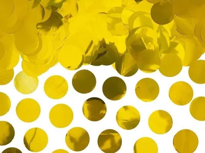 Zdjęcie produktu dla PartyDeco KONS45-019, Armatka konfetti, Złoto, 1 kol., Okrągły, Folia, Impreza tematyczna