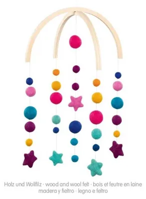 Immagine prodotto di Goki Mobile - Mobile per bambini in legno danza delle stelle multicolore