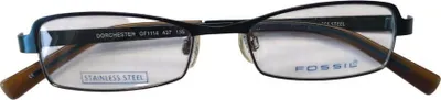 Produktbild von Fossil Korrektionsfassung Brille Metall Blaugrün 47/16/135 - OF1114437