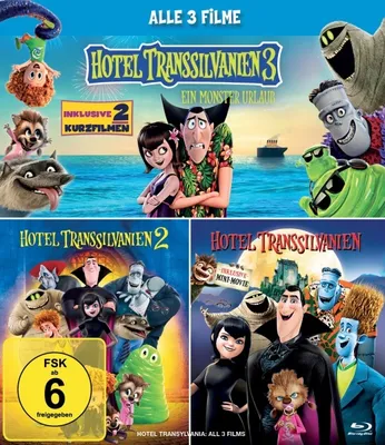 Obrázok produktu pre PLAION 1129727, Film, Blu-ray, Nemčina, Angličtina, 277 min, Hotel Transylvania 1-3, Rodina