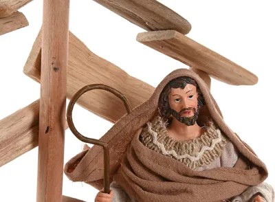 Image de Crèche de Noël Home ESPRIT Marron Beige Bois MDF