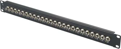 Produktbild von Renkforce 24 Port BNC-Patchpanel 483 mm (19) 1 HE Bestückt