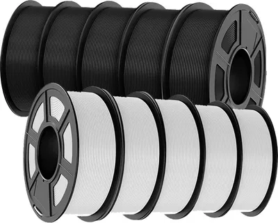 Immagine prodotto di filamento per stampante 3D, diametro 1,75 mm, 100 % senza bolle, EABS 5WT 5BK 10KG