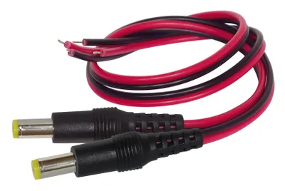 Produktbild von DC-Hohlstecker 5,5x2,1 mm, mit 30cm Kabel, 2er-Set