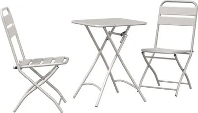 Produktbild von Bistrogarnitur 3 pcs Beige Stahl