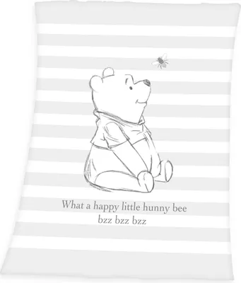 Produktbild von Disney`s Winnie the Pooh Baby Decke Flauschdecke Schmusedecke 75 x100 cm