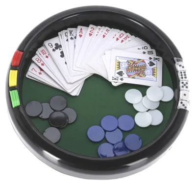 Produktbild von Rundes Casino Spiel aus Polypropylen 41,5 x 41,5 cm