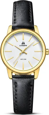 Image de LN LENQIN Montre pour femme, analogique à quartz, bracelet en cuir, étanche, montre-bracelet classique et élégante pour femmes, pour le quotidien, le travail et la mode