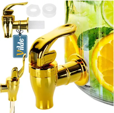 Produktbild von Wasserhahn für Getränkedosenspender, gold, VILDE 139667