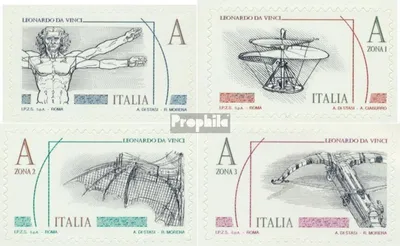 Produktbild von Briefmarken Italien 2015 Mi 3832-3835 (kompl.Ausg.) postfrisch Freimarken - Da Vinci