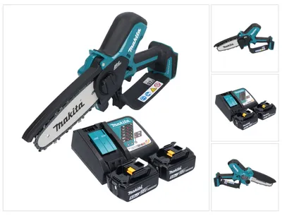 Zdjęcie produktu dla Makita DUC 150 RT2 akumulatorowa pilarka łańcuchowa 18 V 15 cm bezszczotkowa + 2x akumulator 5,0 Ah + ładowarka