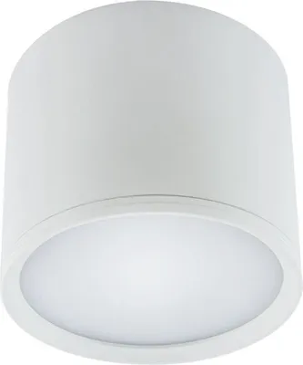 Produktbild von LED Deckenstrahler Aufputz Aluminium neutralweiß 4100 K 240 lm D: 7,5 cm rund Weiß