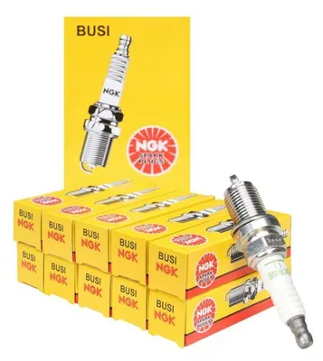 Image de 10 bougies d'allumage BKR6E-11 NGK, standard SAE, référence 2756